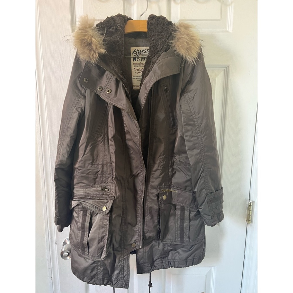 Guess Jacket with real Fox fur.